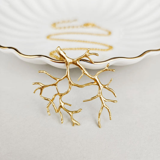 Gold Branch Layering Necklace