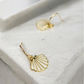 Gold Seashell Dangle Earrings