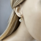 Gold Seashell Dangle Earrings