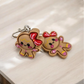 Polymer Clay Gingerbread Girl Earrings