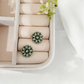 Dainty Green Stud Earrings