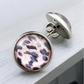 Pink Leopard Print Stud Earrings