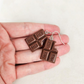 Chocolate Bar Dangle Earrings