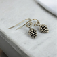 Silver Pinecone Earrings