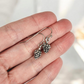 Silver Pinecone Earrings