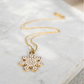 Gold Snowflake Layering Charm Necklace