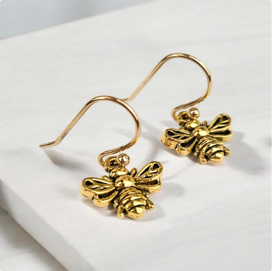 Bumble Bee Miniature Earrings