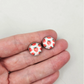 Strawberry Silver Stud Earrings