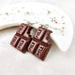 Chocolate Bar Dangle Earrings