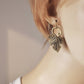 Bronze Leaf Statement Earrings