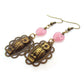 Lightweight Pink Owl Earrings