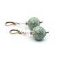 Green Vintage Style Statement Earrings