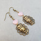 Lightweight Pink Owl Earrings