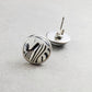 Zebra Print Stud Earrings, Hypoallergenic Stainless Steel Posts, Jewelry for Sensitive Ears, Gift for Teen Girl